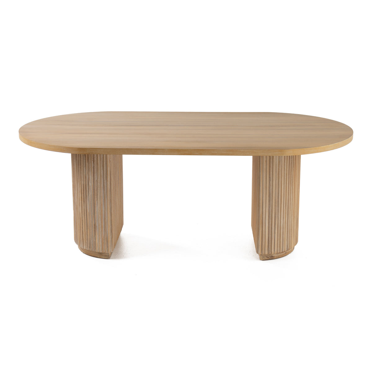 Jacobson - Modern Natural Acacia Oval Dining Table by VIG Furniture - View 10