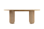 Jacobson - Modern Natural Acacia Oval Dining Table by VIG Furniture - View 4