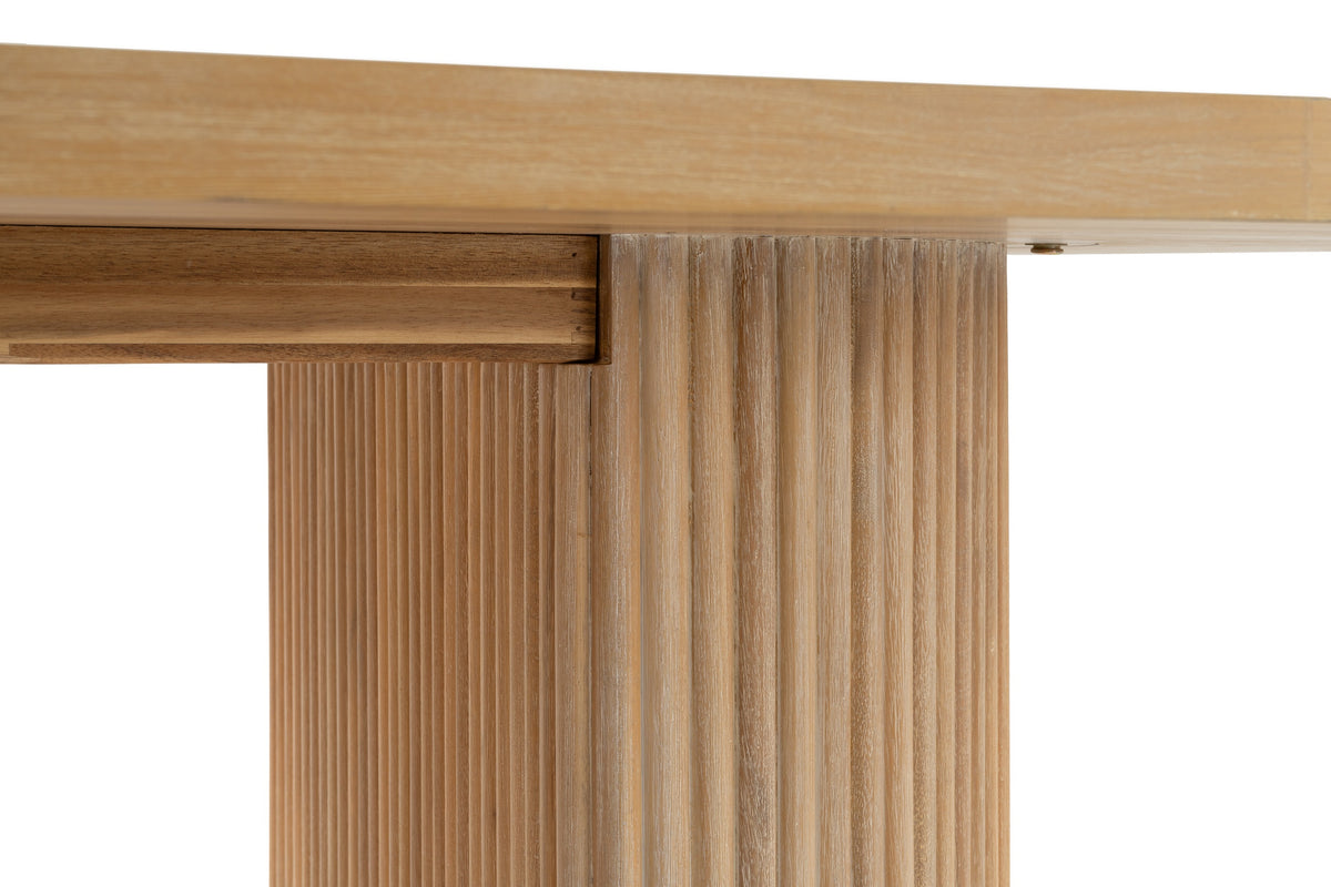 Jacobson - Modern Natural Acacia Oval Dining Table by VIG Furniture - View 6