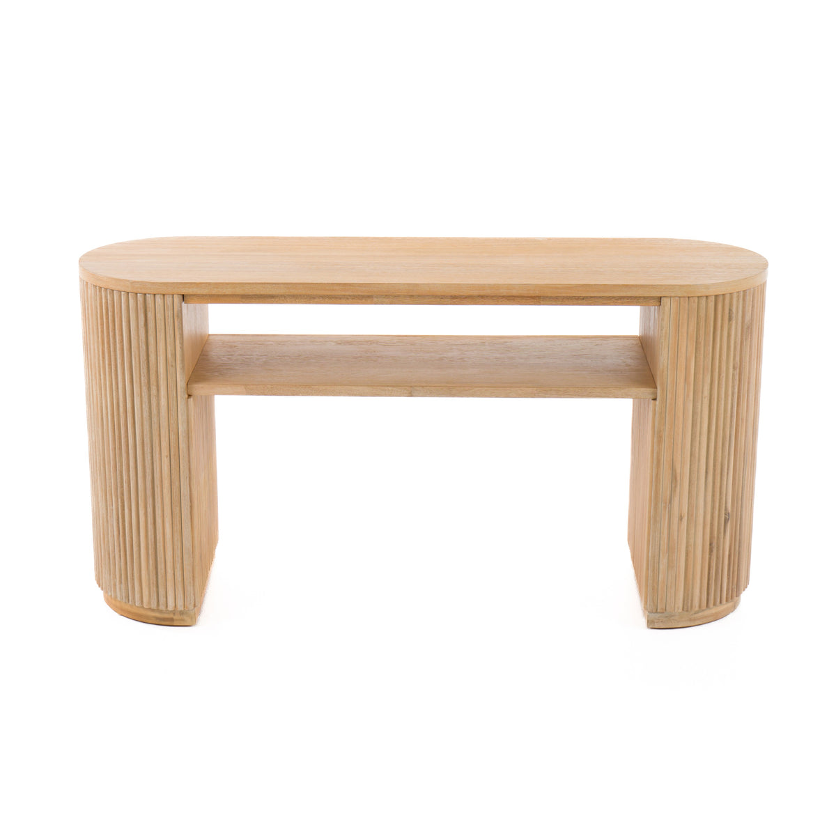 Jacobson - Modern Natural Acacia Console Table by VIG Furniture - View 2