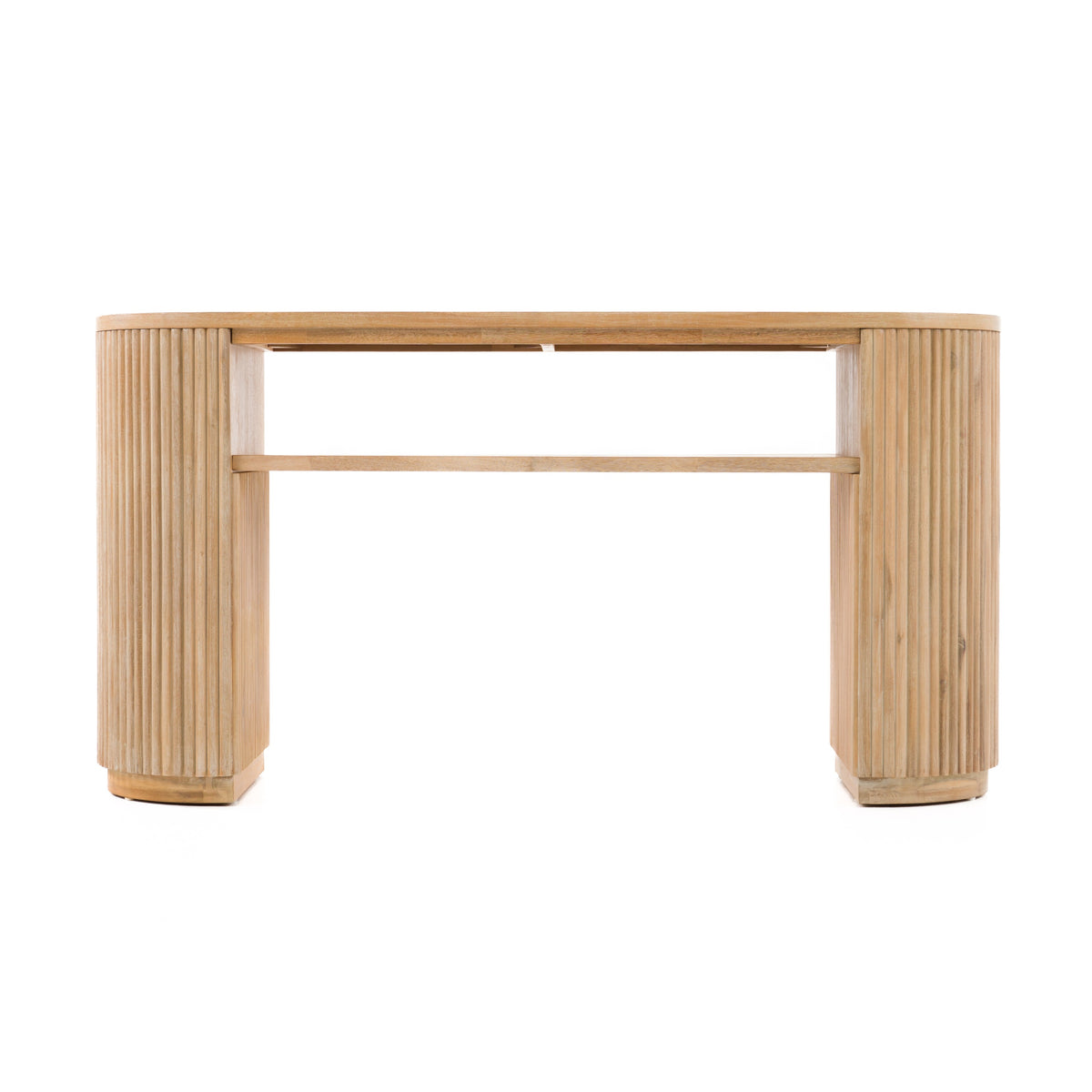 Jacobson - Modern Natural Acacia Console Table by VIG Furniture - View 3