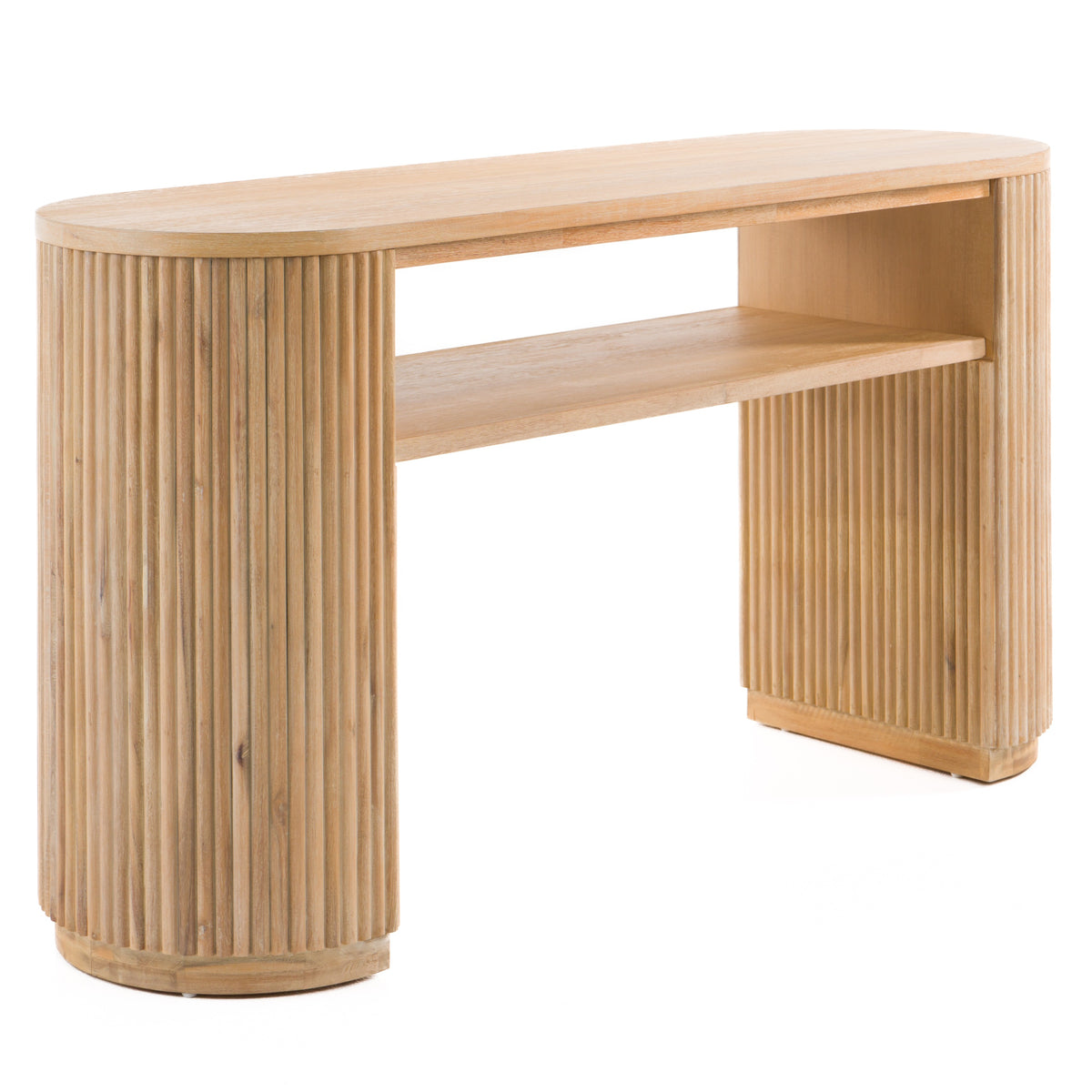 Jacobson - Modern Natural Acacia Console Table by VIG Furniture - View 4