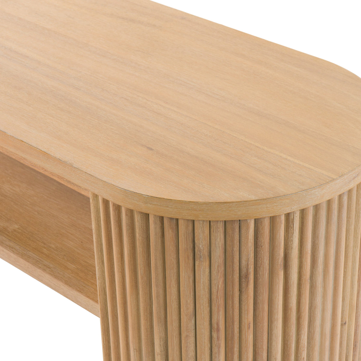 Jacobson - Modern Natural Acacia Console Table by VIG Furniture - View 11