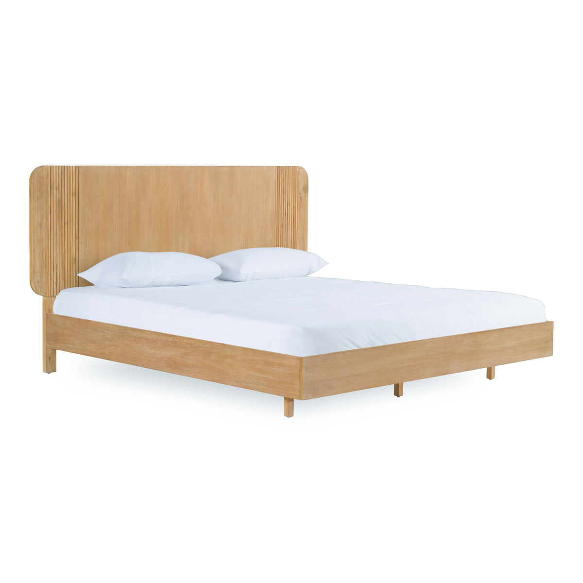 Jacobson - Modern Natural Acacia Bed by VIG Furniture - View 6
