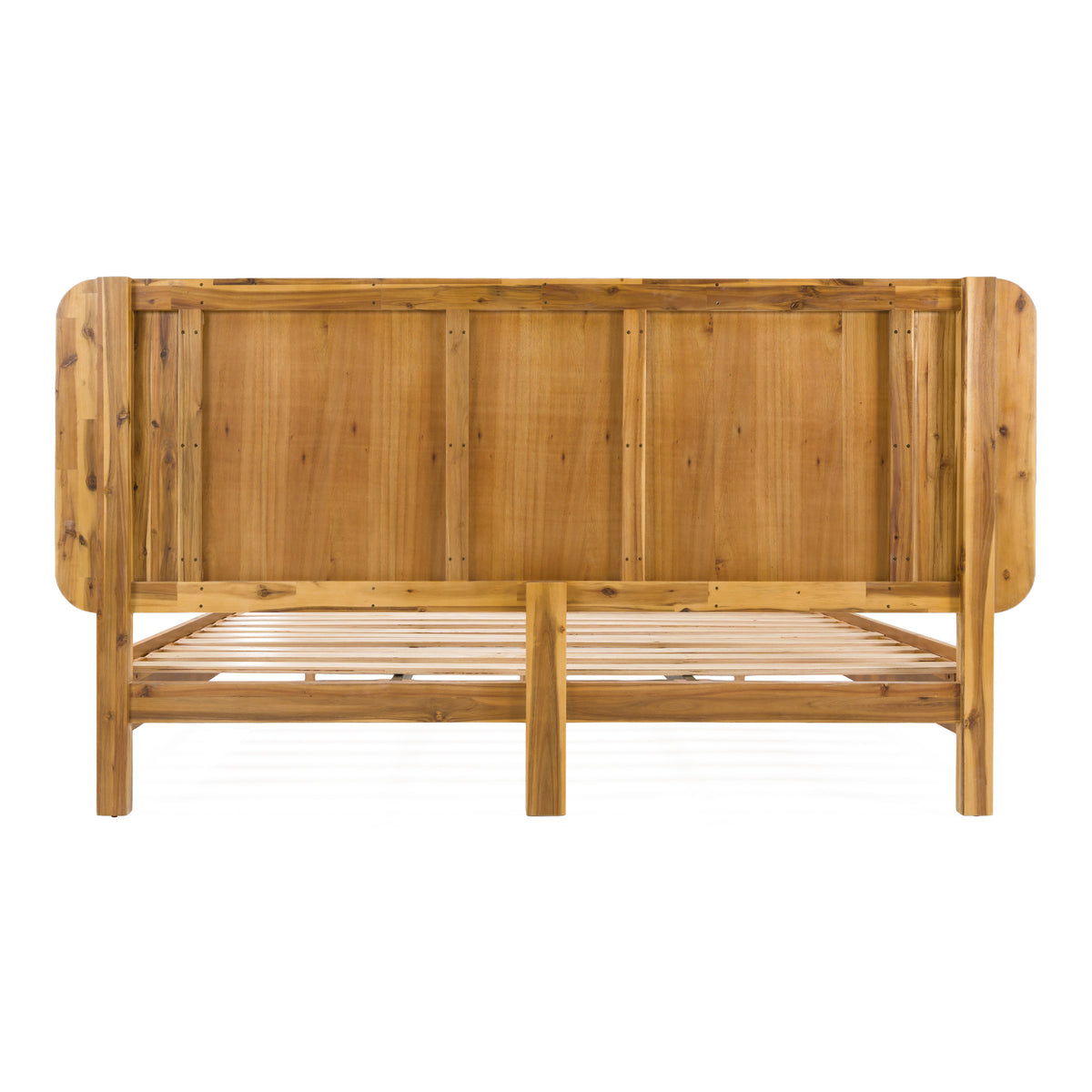 Jacobson - Modern Natural Acacia Bed by VIG Furniture - View 3
