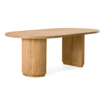 Jacobson - Modern Natural Acacia Oval Large Dining Table by VIG Furniture - View 2