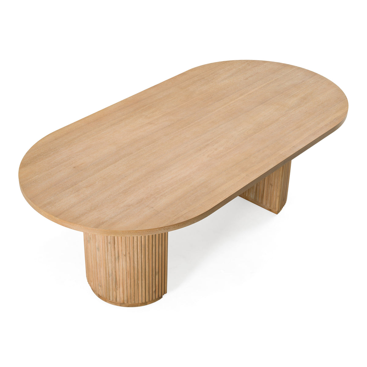 Jacobson - Modern Natural Acacia Oval Large Dining Table by VIG Furniture - View 10