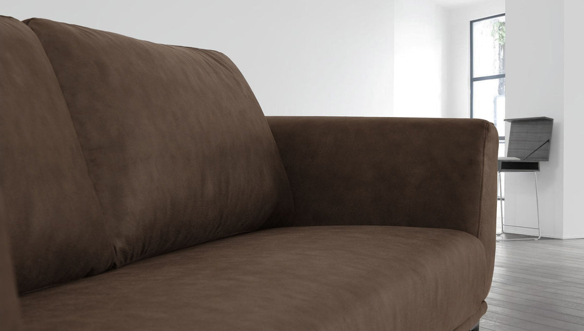 Jada - Modern Brown Fabric Loveseat by VIG Furniture - View 3