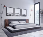 Jagger Modern Dark Grey & Walnut Bed by VIG Furniture - View 2