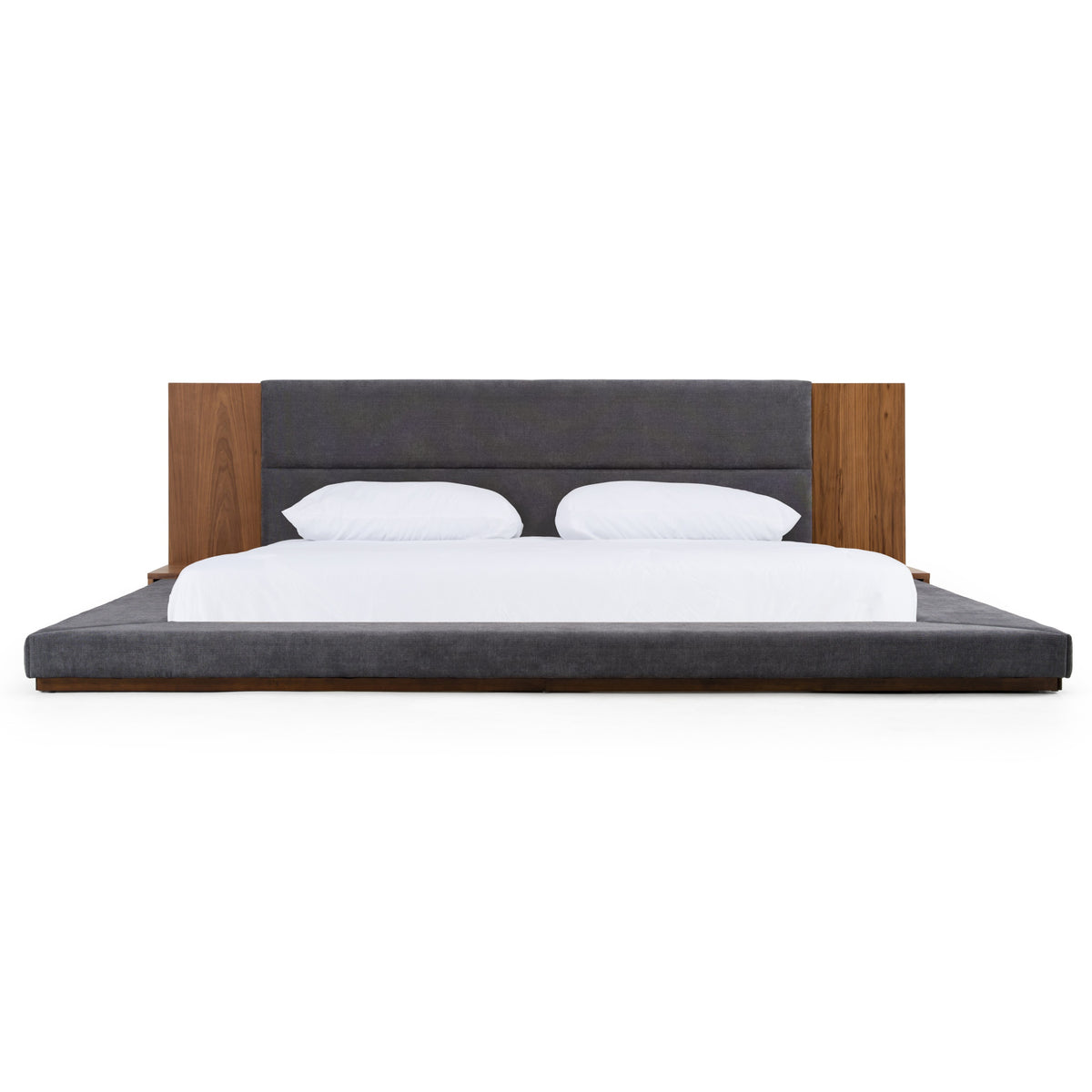 Jagger Modern Dark Grey & Walnut Bed by VIG Furniture - View 1