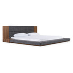 Jagger Modern Dark Grey & Walnut Bed by VIG Furniture - View 3