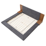 Jagger Modern Dark Grey & Walnut Bed by VIG Furniture - View 4