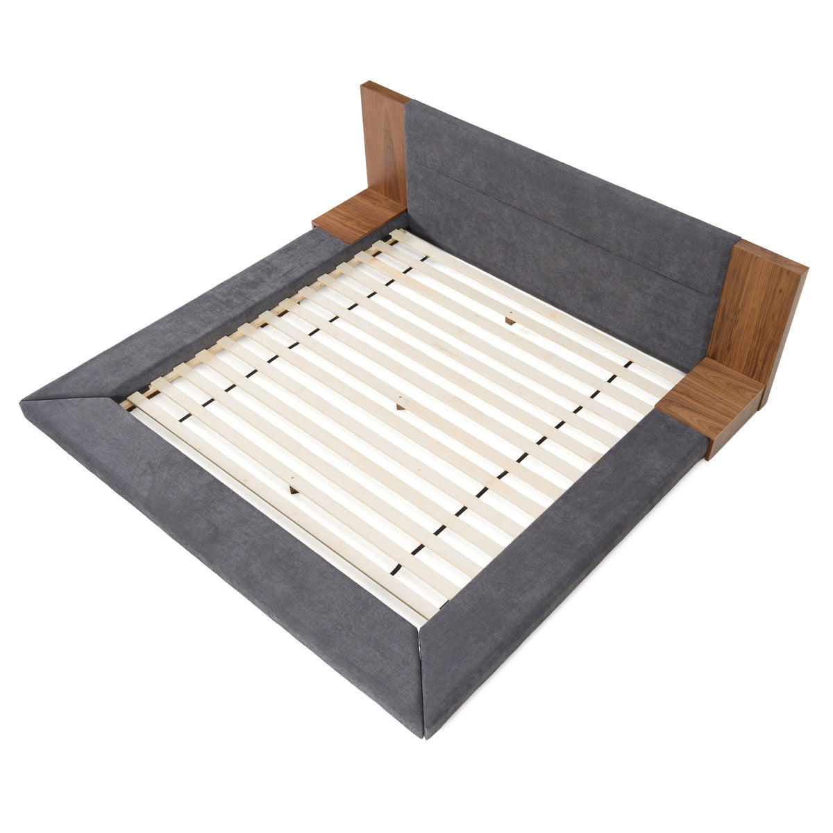 Jagger Modern Dark Grey & Walnut Bed by VIG Furniture - View 4