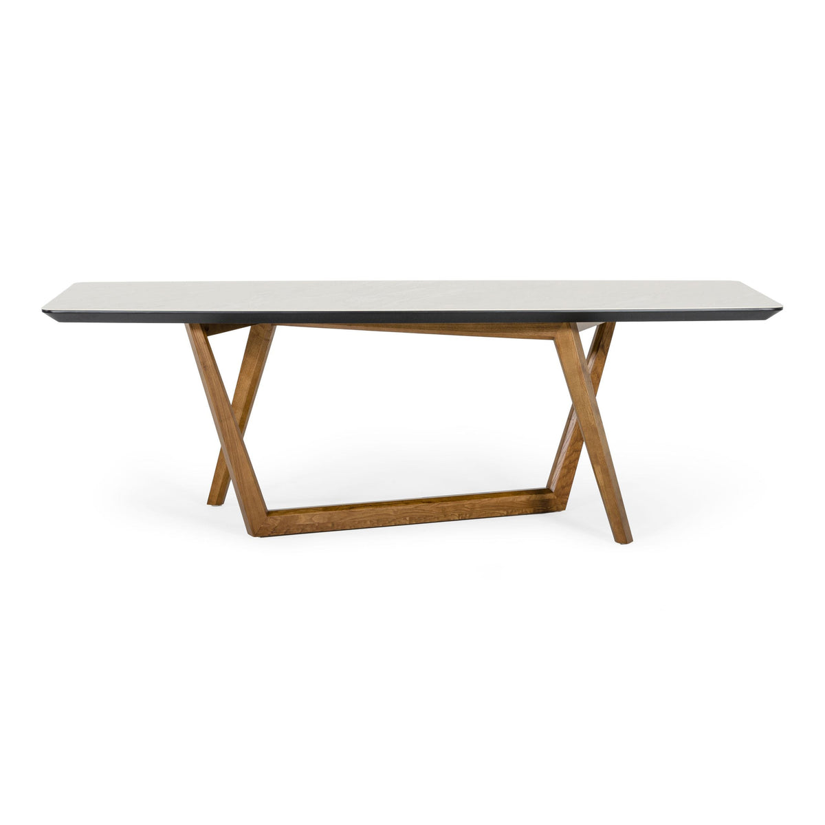 James - Contemporary Walnut & White Dining Table by VIG Furniture - View 1