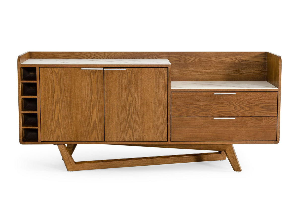 James - Contemporary Walnut & White Buffet by VIG Furniture - View 2