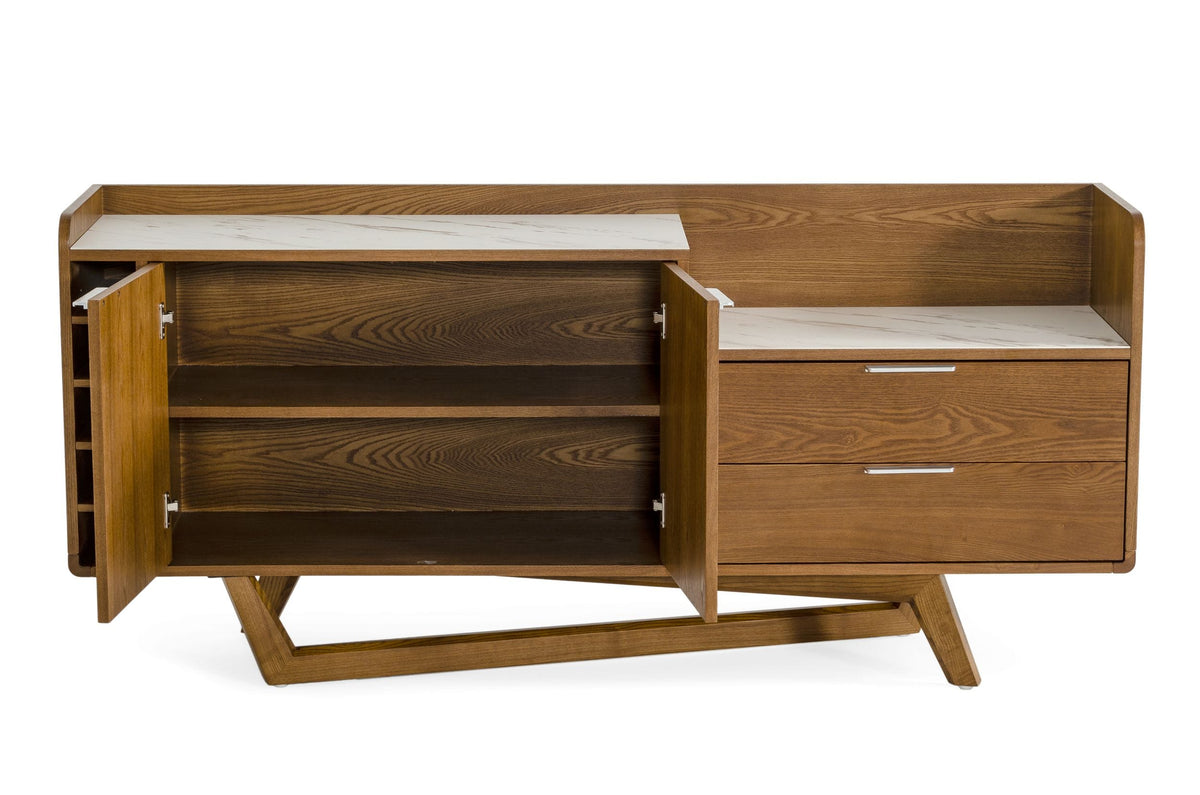James - Contemporary Walnut & White Buffet by VIG Furniture - View 3