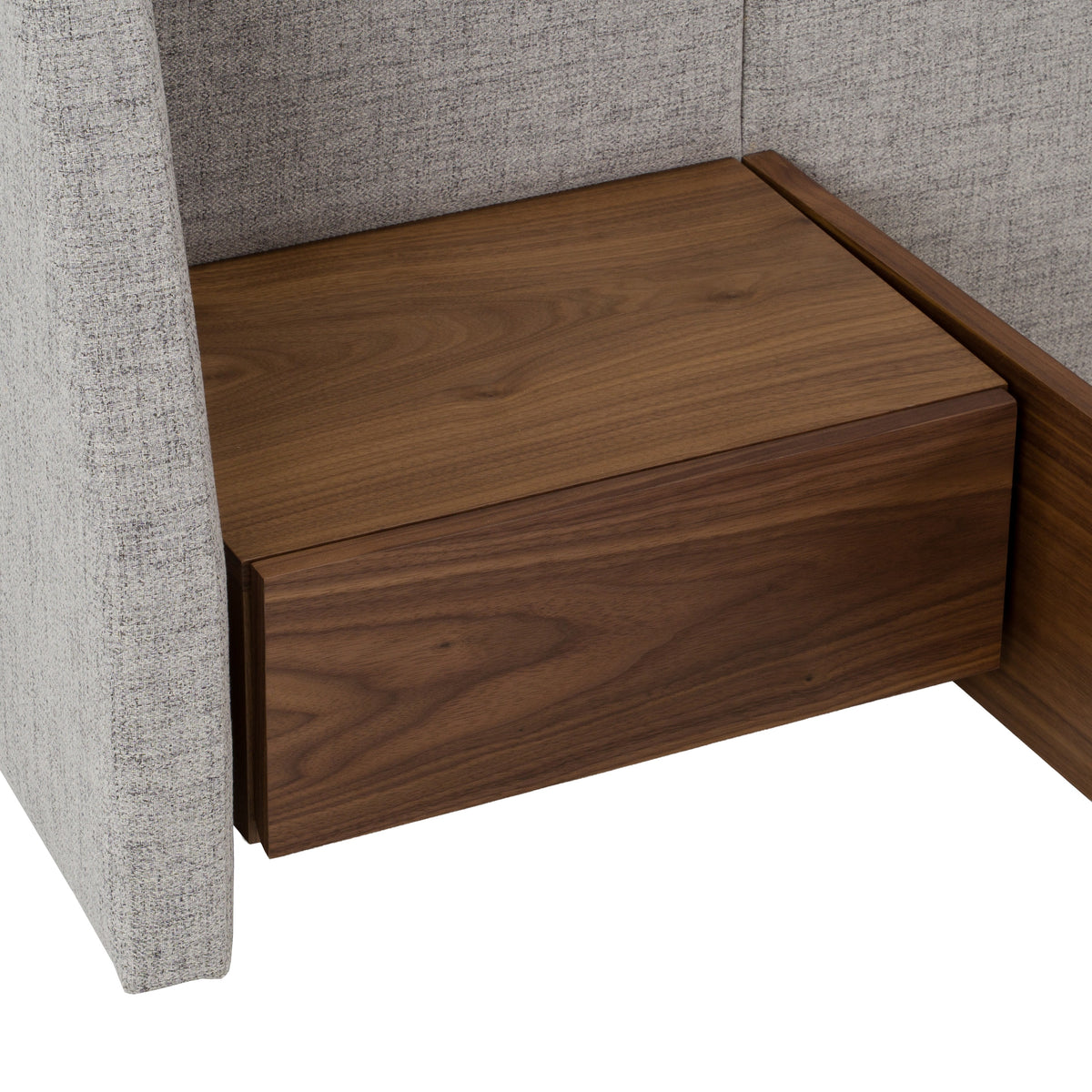 Janice - Modern Grey Fabric and Walnut Bed and Nightstands by VIG Furniture - View 8
