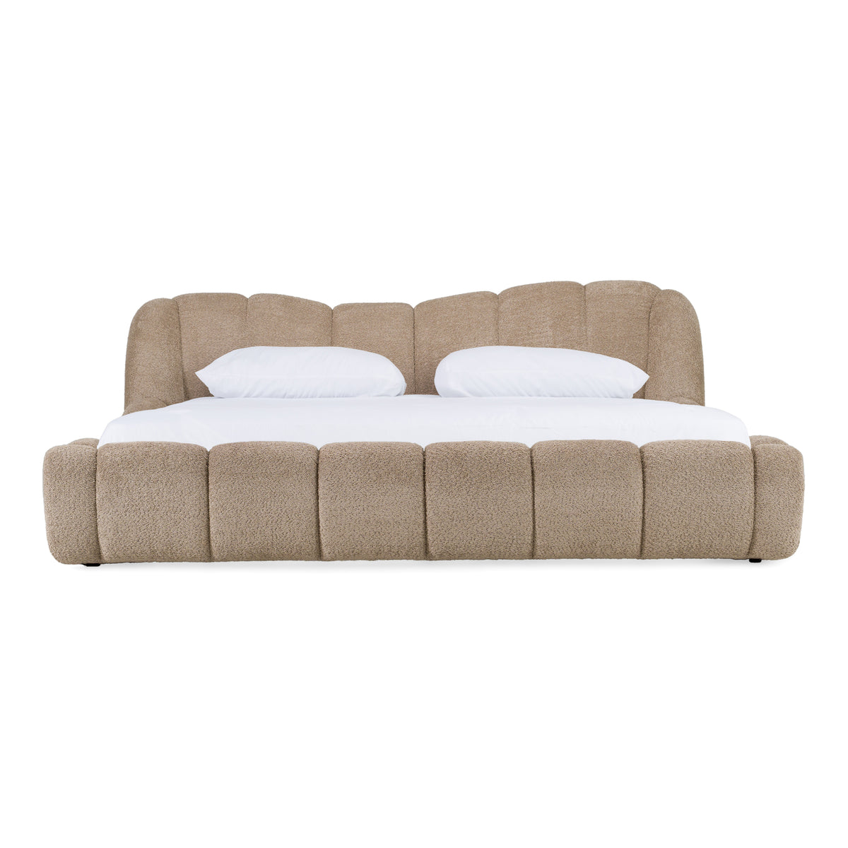 Janine - Modern Tan Fabric Bed by VIG Furniture - View 1