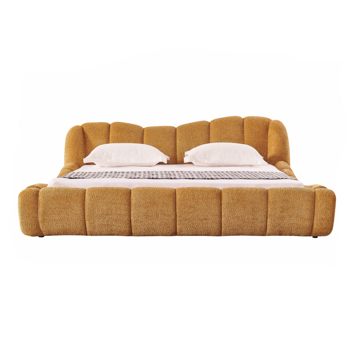 Janine - Modern Camel Fabric Bed by VIG Furniture - View 1