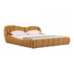 Janine - Modern Camel Fabric Bed by VIG Furniture - View 10