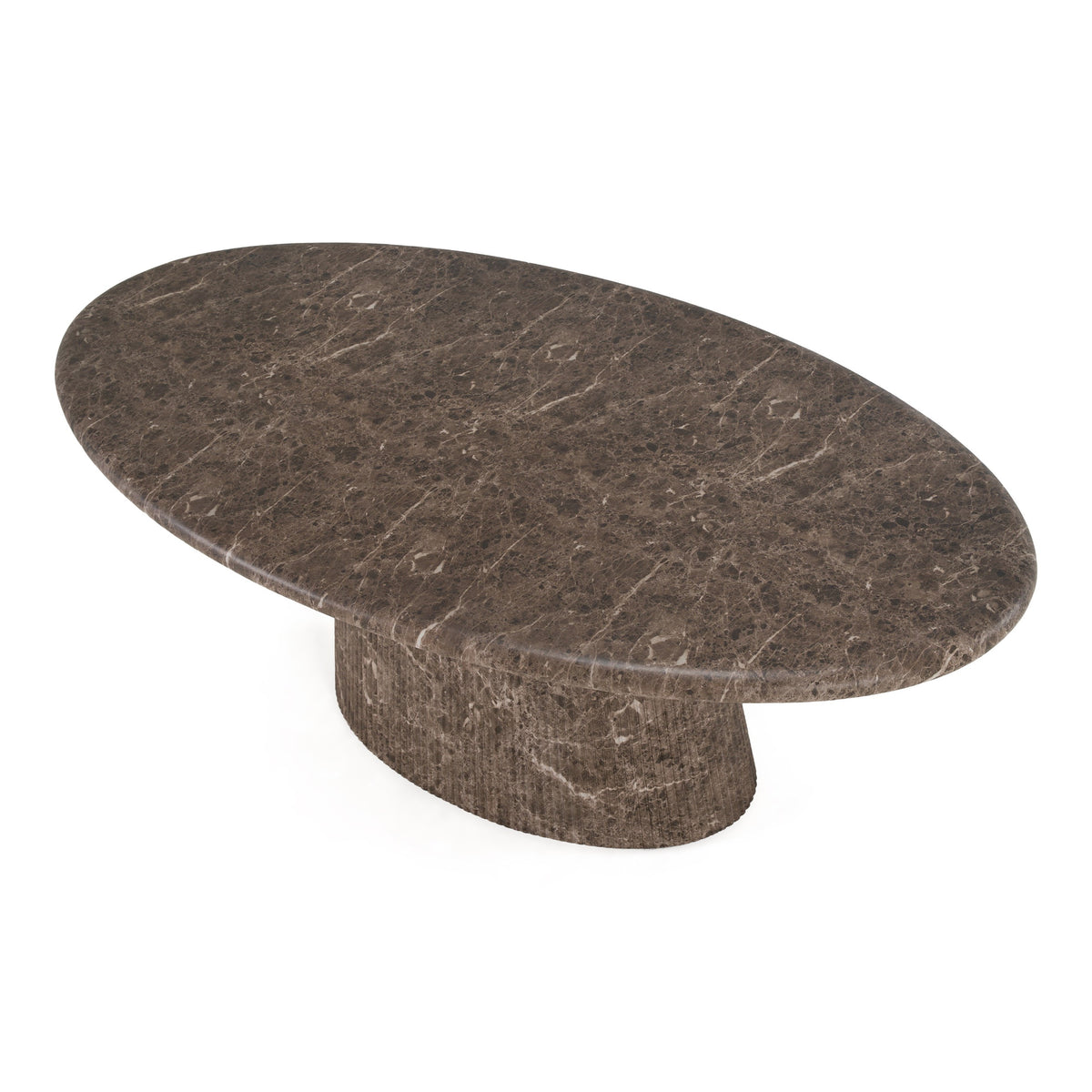 Jaya - Modern Faux Marble Concrete Oval Dining Table by VIG Furniture - View 4