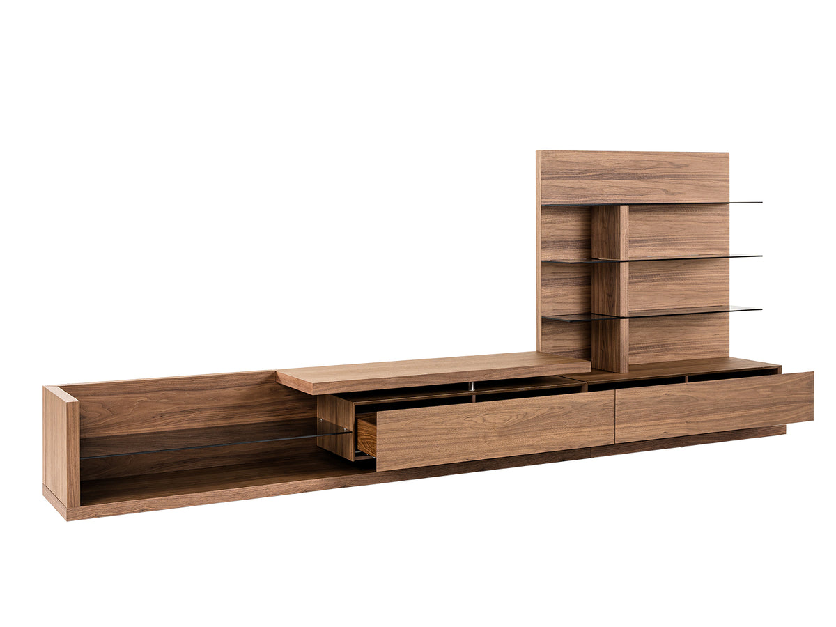 Jefferson - Mid-Century Modern Reversible Walnut Entertainment Center by VIG Furniture - View 7
