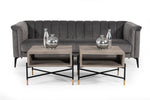 Jeremy Modern Grey Velvet Sofa by VIG Furniture - View 2