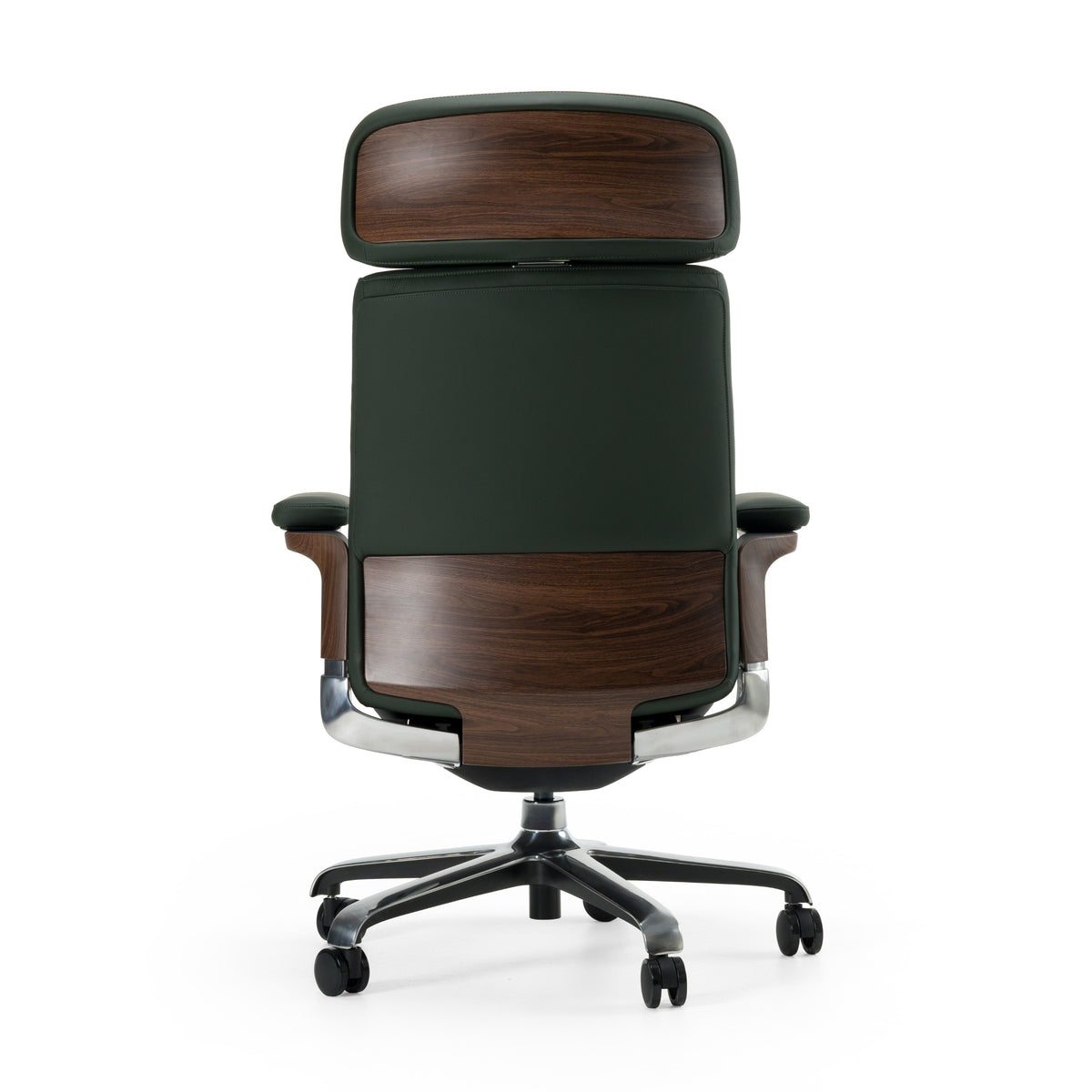 Johnson - Modern Green Leather Executive Office Chair by VIG Furniture - View 3