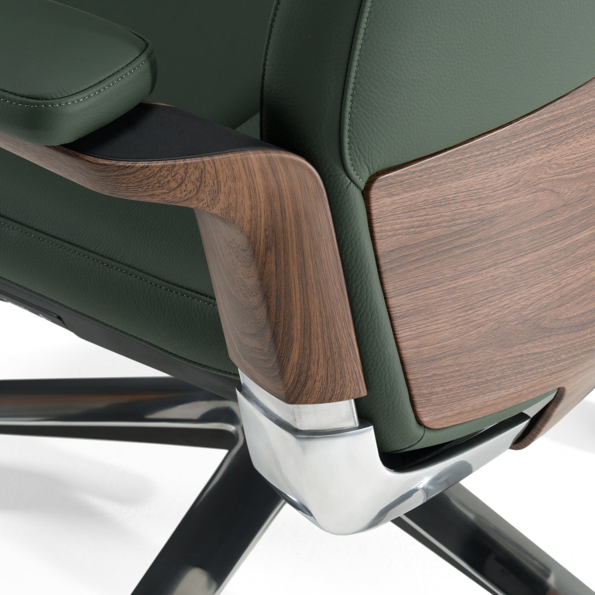 Johnson - Modern Green Leather Executive Office Chair by VIG Furniture - View 5