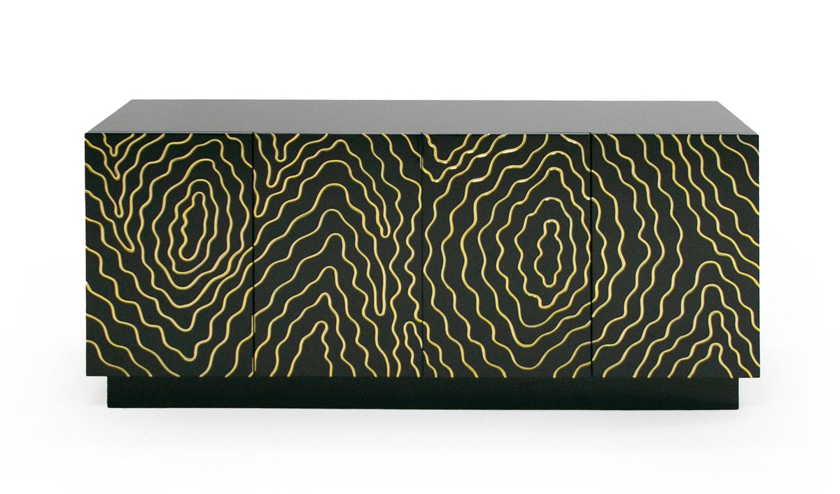 Jonah- Modern Black and Gold Buffet by VIG Furniture - View 1