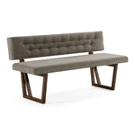 Castillo + Jordan - Modern Grey Fabric + Walnut 4-Piece Dining Set by VIG Furniture - View 11