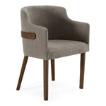 Castillo + Jordan - Modern Grey Fabric + Walnut 4-Piece Dining Set by VIG Furniture - View 8