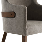 Castillo + Jordan - Modern Grey Fabric + Walnut 4-Piece Dining Set by VIG Furniture - View 9