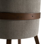 Castillo + Jordan - Modern Grey Fabric + Walnut 4-Piece Dining Set by VIG Furniture - View 10