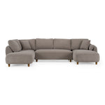 Joslin - Modern Grey Fabric U-Shaped Sectional Sofa by VIG Furniture - View 1
