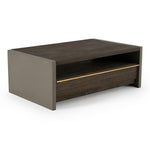 June - Modern Dark Grey Concrete & Walnut Coffee Table by VIG Furniture - View 2