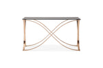 Reklaw Modern Smoked Glass & Rosegold Console Table by VIG Furniture - View 1