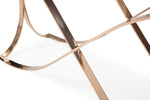 Reklaw Modern Smoked Glass & Rosegold Console Table by VIG Furniture - View 2
