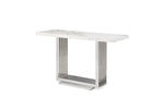 Kingsley Modern Marble & Stainless Steel Console Table by VIG Furniture - View 5