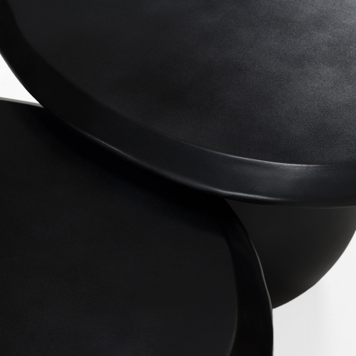 Kalvin - Modern Black Concrete Nesting Coffee Table Set by VIG Furniture - View 4