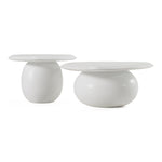 Kalvin - Modern Ivory Concrete Nesting Coffee Table Set by VIG Furniture - View 1