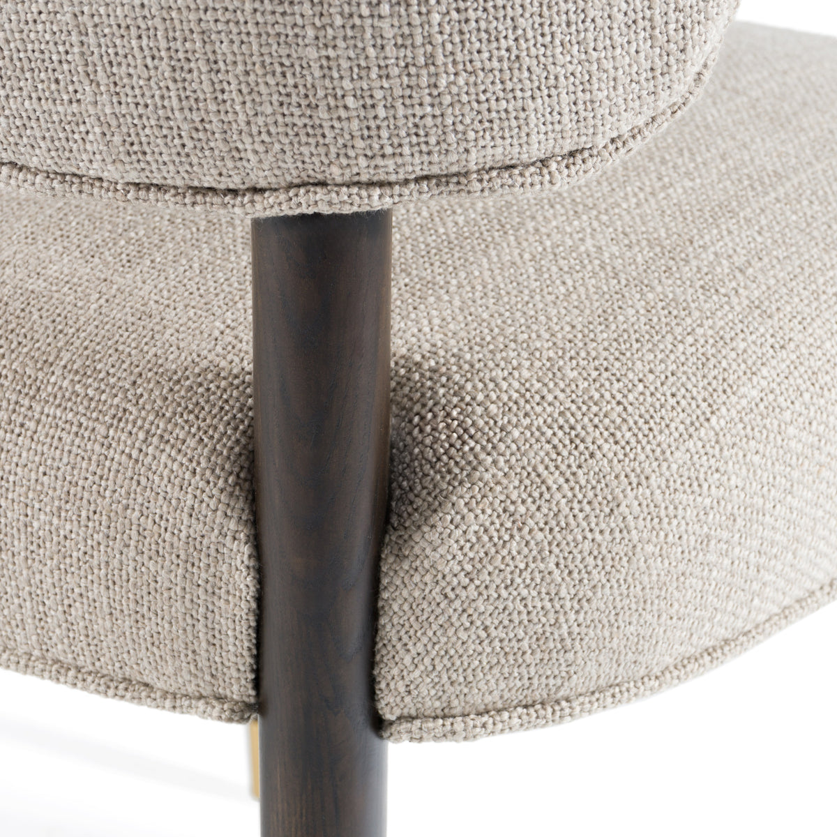 Kathy - Modern Beige Fabric + Oak Dining Chair (Set of 2) by VIG Furniture - View 7