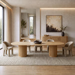 Kayce - Modern Natural Oak Oval Dining Table by VIG Furniture - View 8