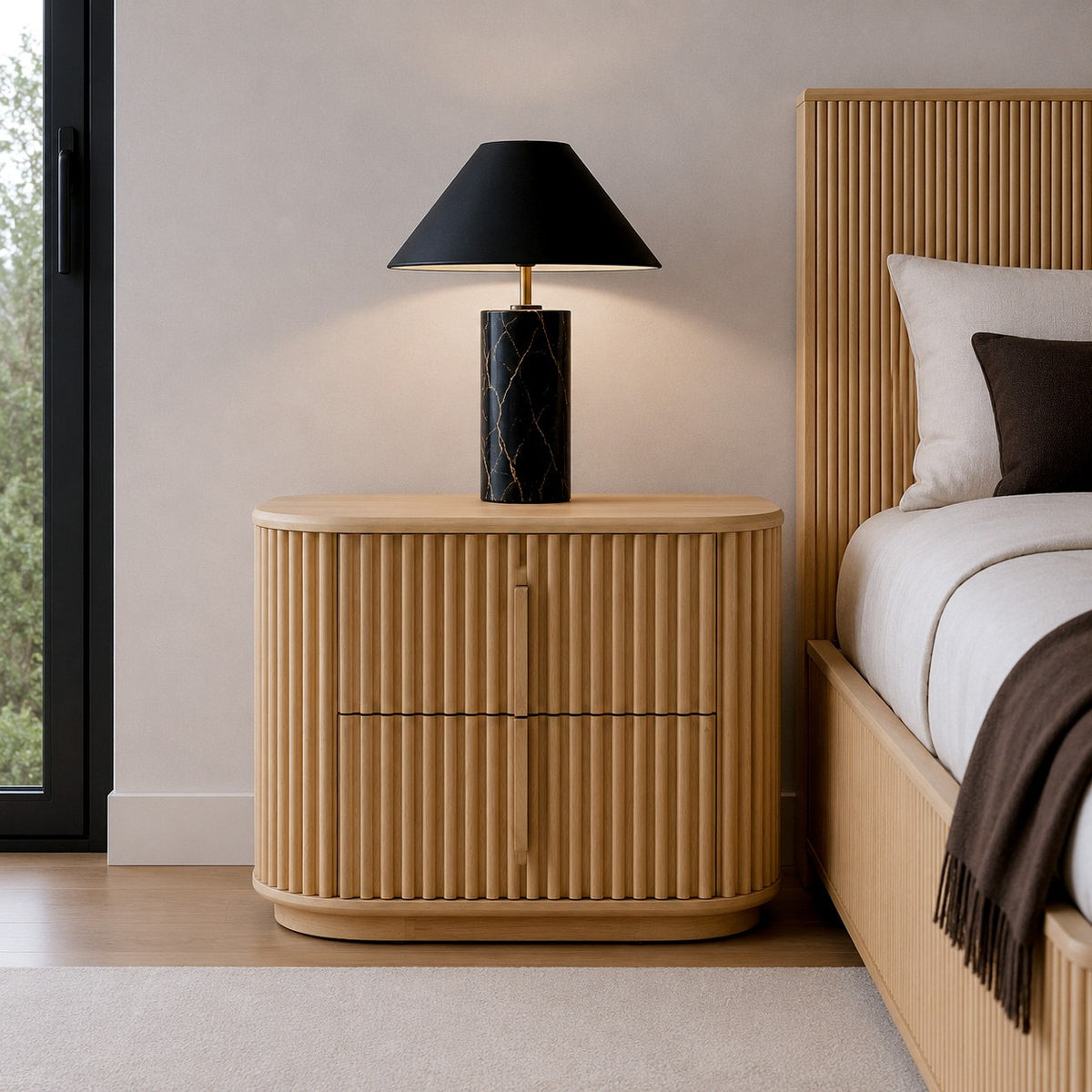 Kayce - Modern Natural Oak Nightstand by VIG Furniture - View 9