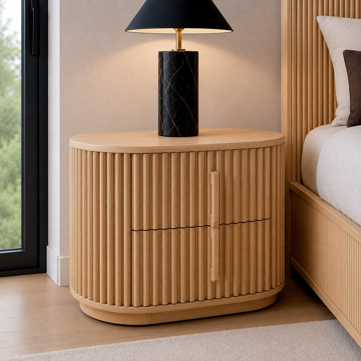 Kayce - Modern Natural Oak Nightstand by VIG Furniture - View 10