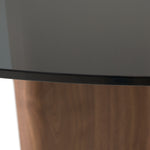 Kaye - Modern Walnut + Glass 71" Round Dining Table by VIG Furniture - View 11