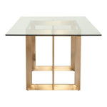 Keaton Modern Glass & Brass Dining Table by VIG Furniture - View 11