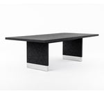 Kenda - Modern Black Ash + Stainless Steel Dining Table by VIG Furniture - View 10