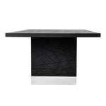 Kenda - Modern Black Ash + Stainless Steel Dining Table by VIG Furniture - View 11