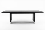 Kenda - Modern Black Ash + Stainless Steel Dining Table by VIG Furniture - View 2